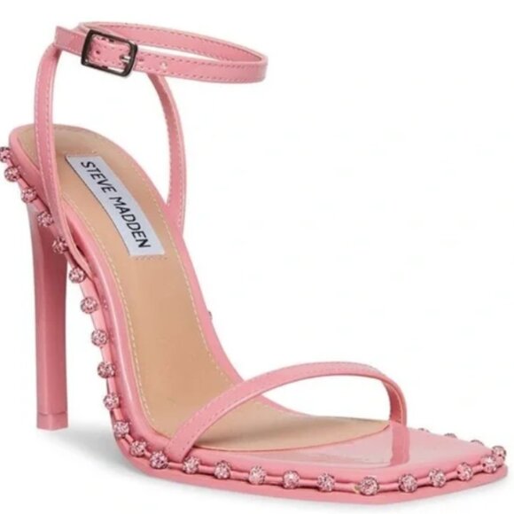 Steve Madden Shoes - Steve Madden STEVE MADDEN Zelle Womens Patent Square Toe Heels - U.S. Womens 7.5